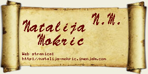 Natalija Mokrić vizit kartica